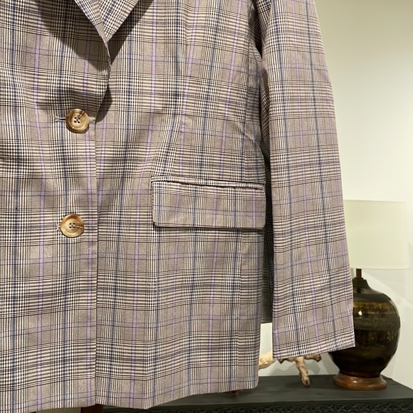 Nasty Gal The Morning After check oversized blazer - Picture 5 of 5